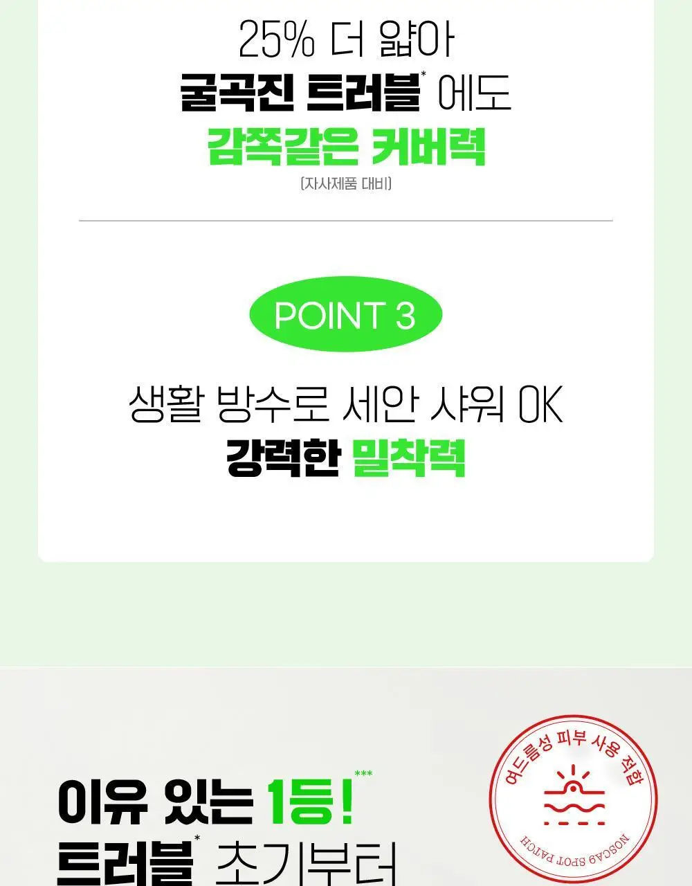 [초슬림] 파티온 노스카나인 트러블케어 스팟패치 102매 상세페이지 5
